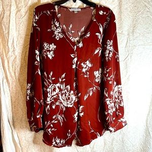 Burgundy blouse